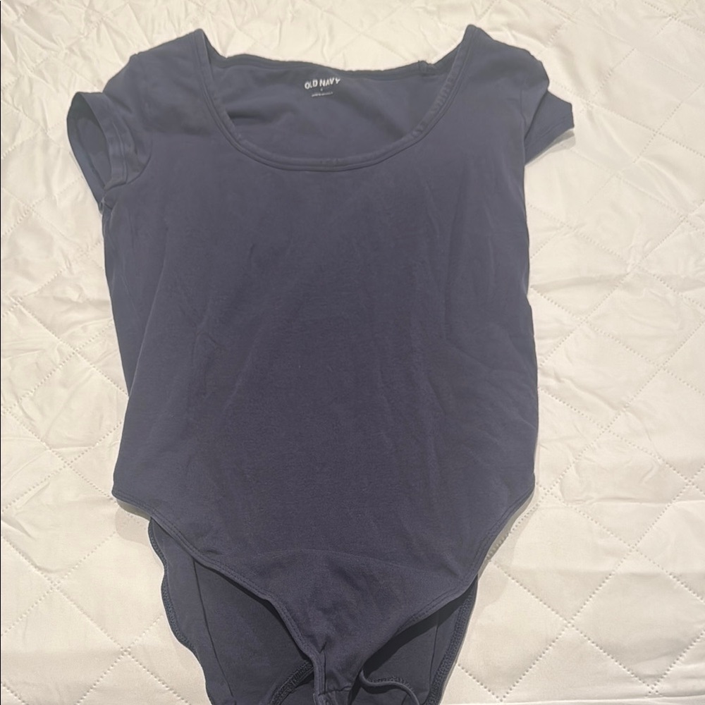 Old Navy Dark Blue Short Sleeve Bodysuit